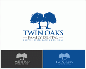 Logo Design entry 1632460 submitted by artsword to the Logo Design for Twin Oaks Family Dental run by blakeferando