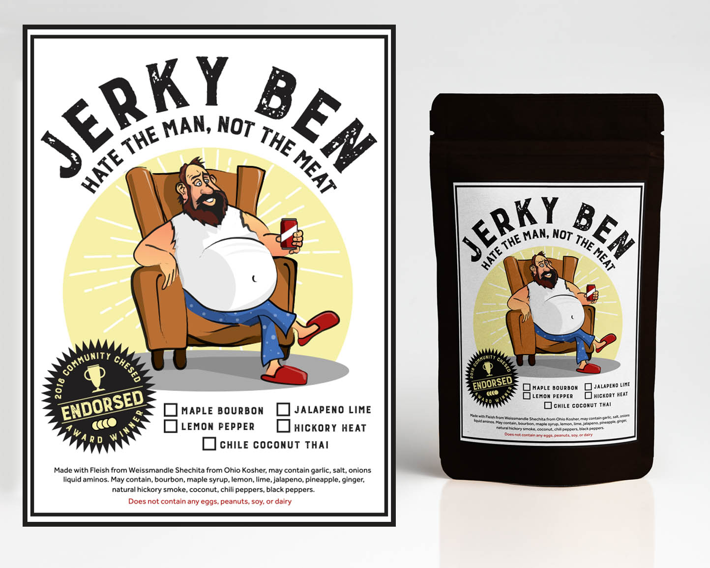 Graphic Design entry 1634075 submitted by quimcey to the Graphic Design for Jerky Ben run by chafetzben