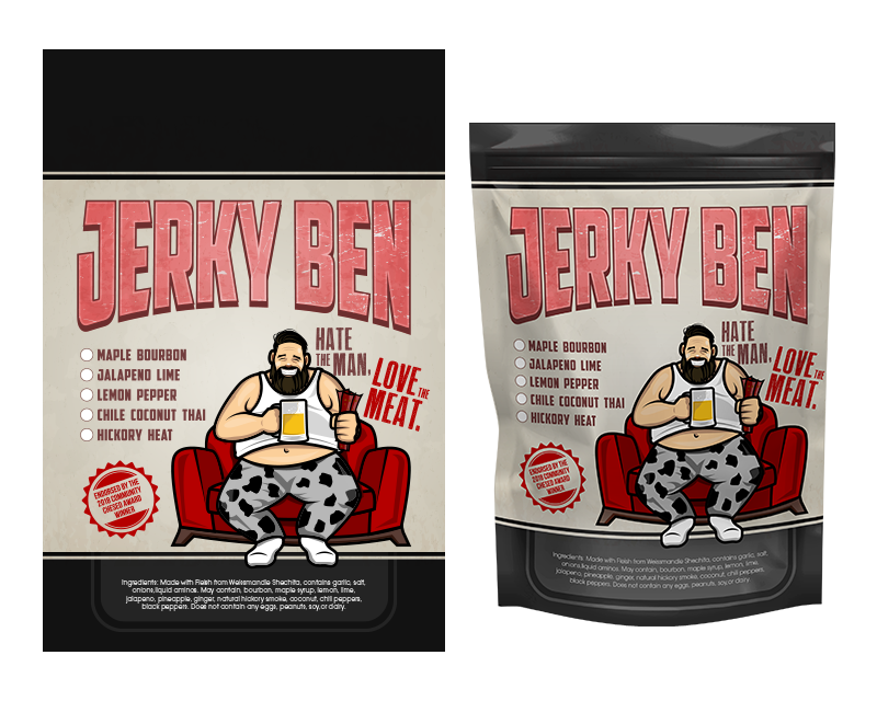 Graphic Design entry 1634079 submitted by creditstothem to the Graphic Design for Jerky Ben run by chafetzben