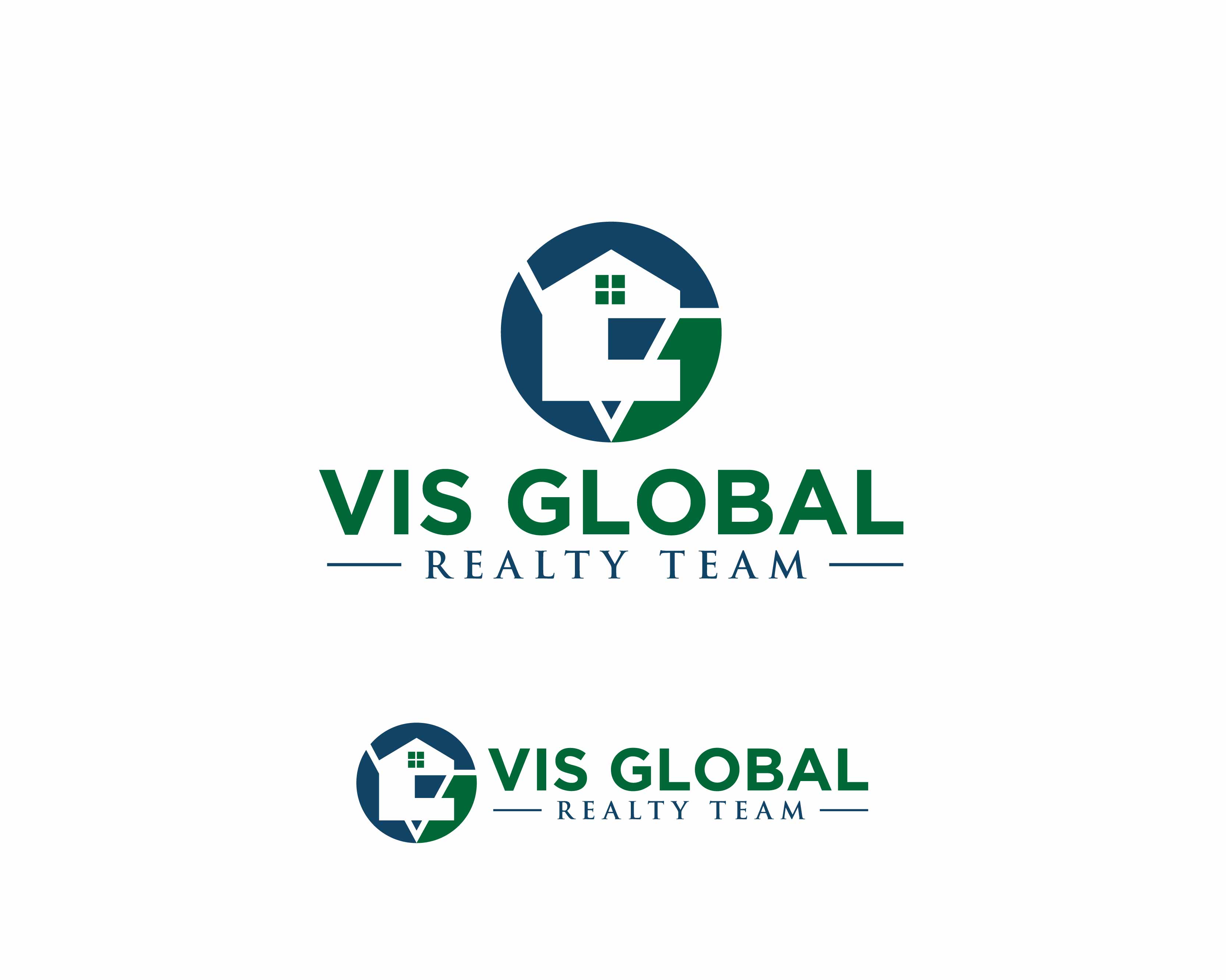 Logo Design entry 1634647 submitted by LJPixmaker to the Logo Design for Vis Global Realty Team run by vis@nhmoves.com