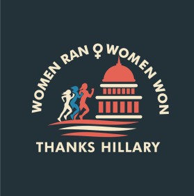 Logo Design entry 1635076 submitted by fathonirzky to the Logo Design for Women ran, Woman won. Thanks, Hillary. run by Prameela