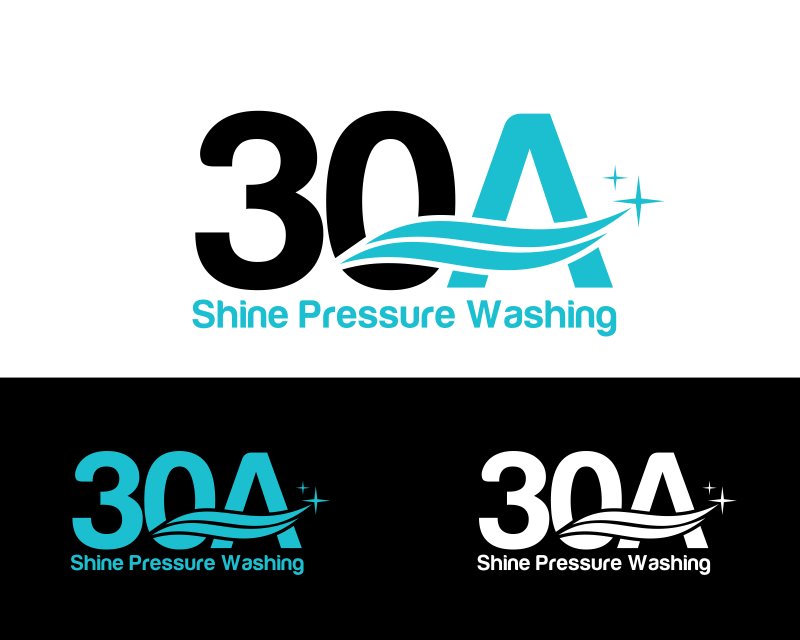 Logo Design entry 1639758 submitted by marsell to the Logo Design for 30A Shine Pressure Washing  run by  30A