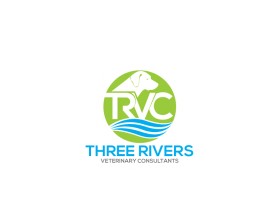 Logo Design entry 1641540 submitted by Amit1991 to the Logo Design for Three Rivers Veterinary Consultants (or TRVC) run by jbhogan