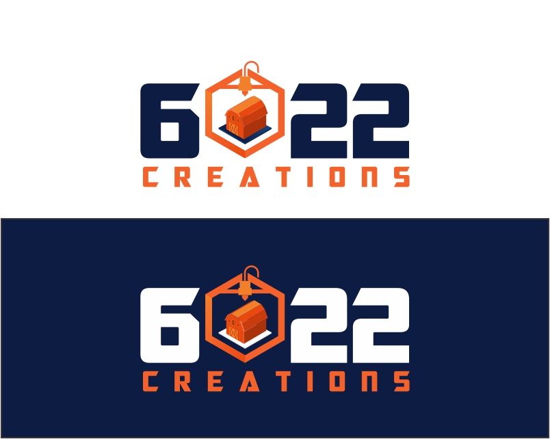 Logo Design entry 1646381 submitted by paragraphikadesigns to the Logo Design for 6022 Creations run by SamE0717