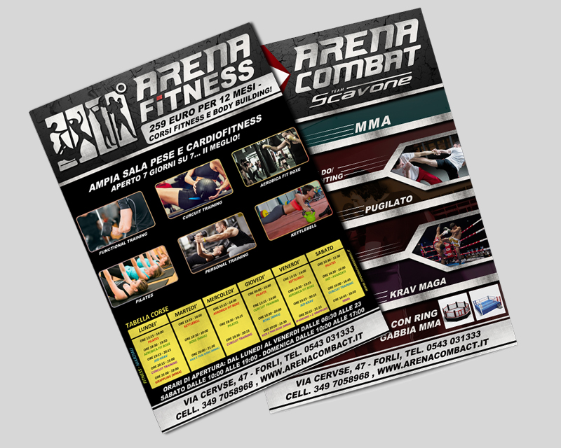 Graphic Design entry 1646461 submitted by logohub to the Graphic Design for Arena Fitness and Arena Combat gym run by Scavone1983