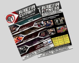 Graphic Design entry 1646462 submitted by Buinessshoes to the Graphic Design for Arena Fitness and Arena Combat gym run by Scavone1983