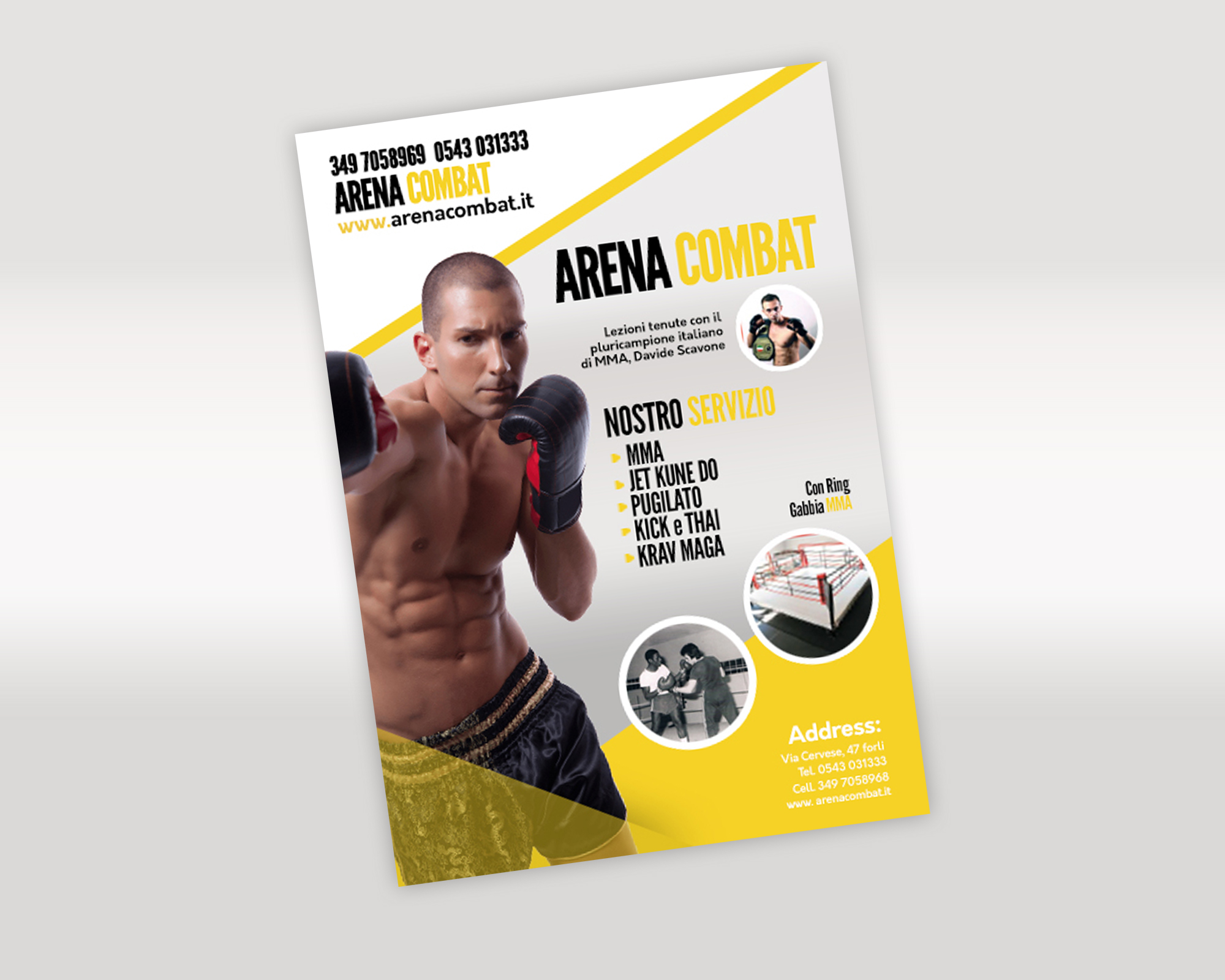 Graphic Design entry 1646498 submitted by Edge Creative to the Graphic Design for Arena Fitness and Arena Combat gym run by Scavone1983