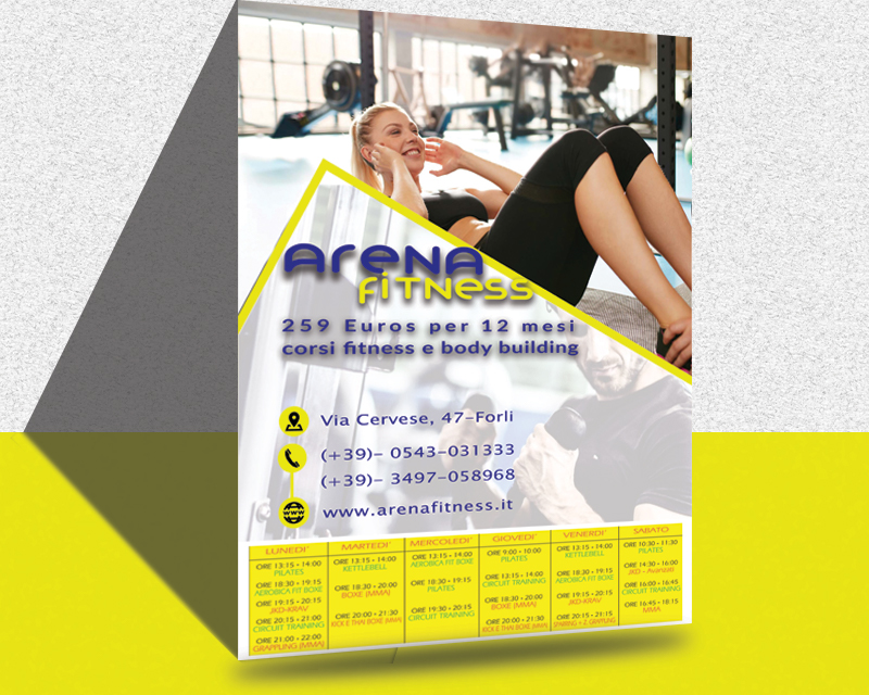 Graphic Design entry 1646498 submitted by Fatgrfx to the Graphic Design for Arena Fitness and Arena Combat gym run by Scavone1983