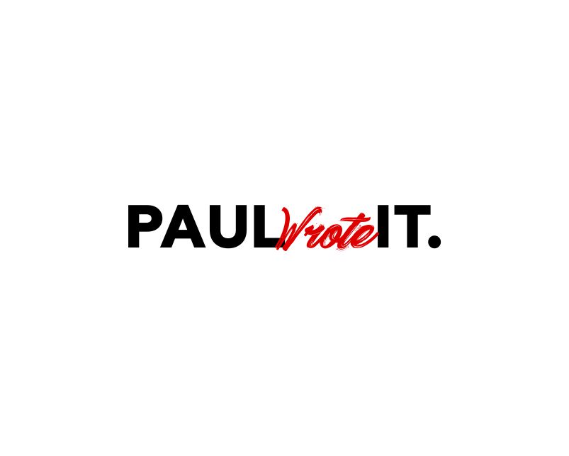 Logo Design entry 1652073 submitted by paceporo to the Logo Design for Paul Wrote It.  run by paulbromley1