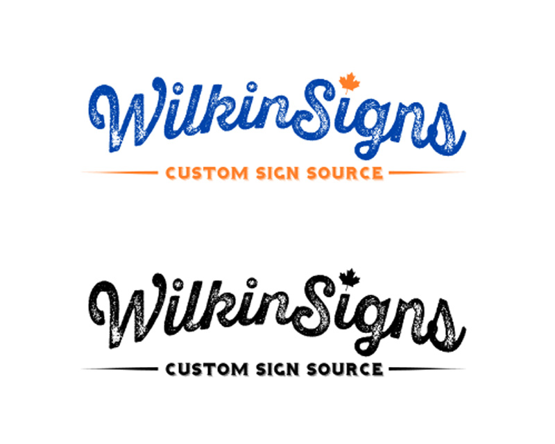 Logo Design entry 1656571 submitted by Jagad Langitan to the Logo Design for WilkinSigns run by Wilky