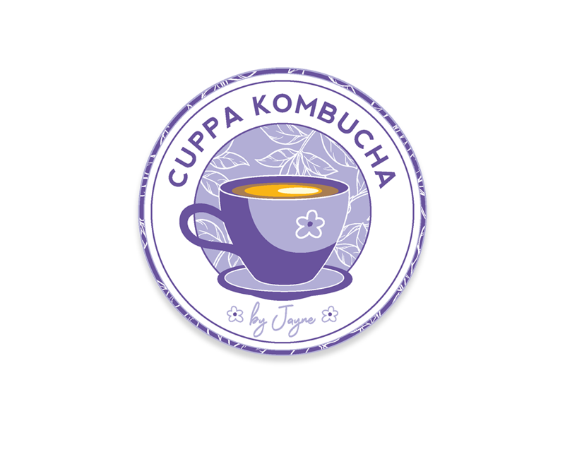 Purple Coffee Shop Logo