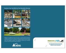 Brochure Design entry 1660077 submitted by Betterway_designs to the Brochure Design for Remove A Pool run by sgordon006