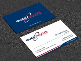 Business Card & Stationery Design entry 1664442 submitted by mahfooz750 to the Business Card & Stationery Design for Quest Valve & Controls run by richard.texas