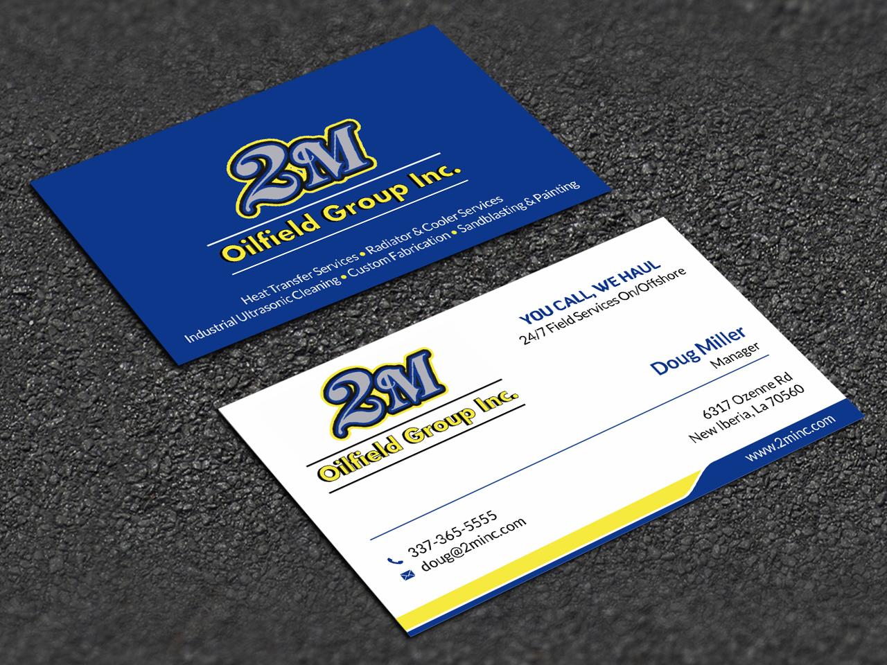 Business Card & Stationery Design entry 1666239 submitted by skyford412 to the Business Card & Stationery Design for 2M Oilfield Group run by pmiller