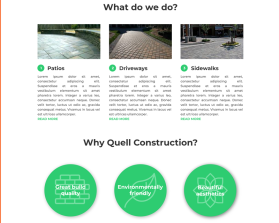 Web Design Entry 1666779 submitted by AleksanderK to the contest for Quell Construction, LLC run by DBJenkins