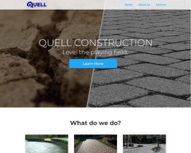 Web Design entry 1666790 submitted by AleksanderK to the Web Design for Quell Construction, LLC run by DBJenkins