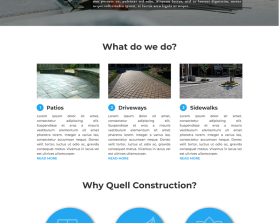 Web Design entry 1666794 submitted by 765 to the Web Design for Quell Construction, LLC run by DBJenkins