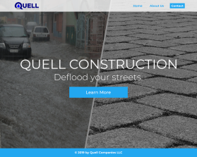 Web Design entry 1666796 submitted by AleksanderK to the Web Design for Quell Construction, LLC run by DBJenkins