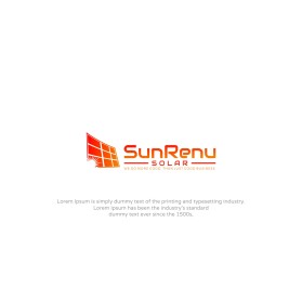 Logo Design entry 1670621 submitted by chzsquad1 to the Logo Design for SunRenu Solar run by jpmcdonnell79