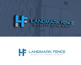 Logo Design entry 1684554 submitted by shahinacreative to the Logo Design for Landmark Fence run by Landmarkcustomfence