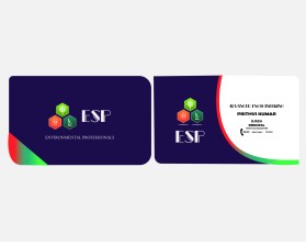 Business Card & Stationery Design Entry 1686566 submitted by supritybhattacharya to the contest for ESP run by pkumar@espeng.ca