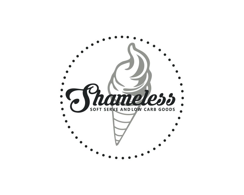 Logo Design entry 1687654 submitted by angeldzgn to the Logo Design for Shameless Soft Serve and Low Carb Goods run by tiffinisteding