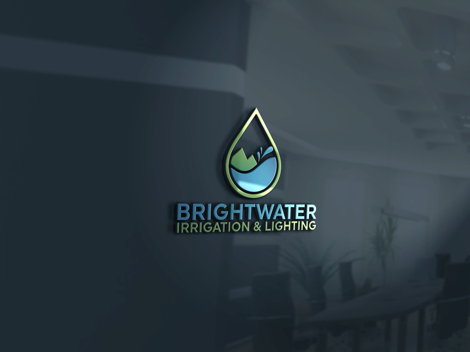 Logo Design entry 1691560 submitted by mpmony39 to the Logo Design for BrightWater Irrigation & Lighting  run by jvolley7