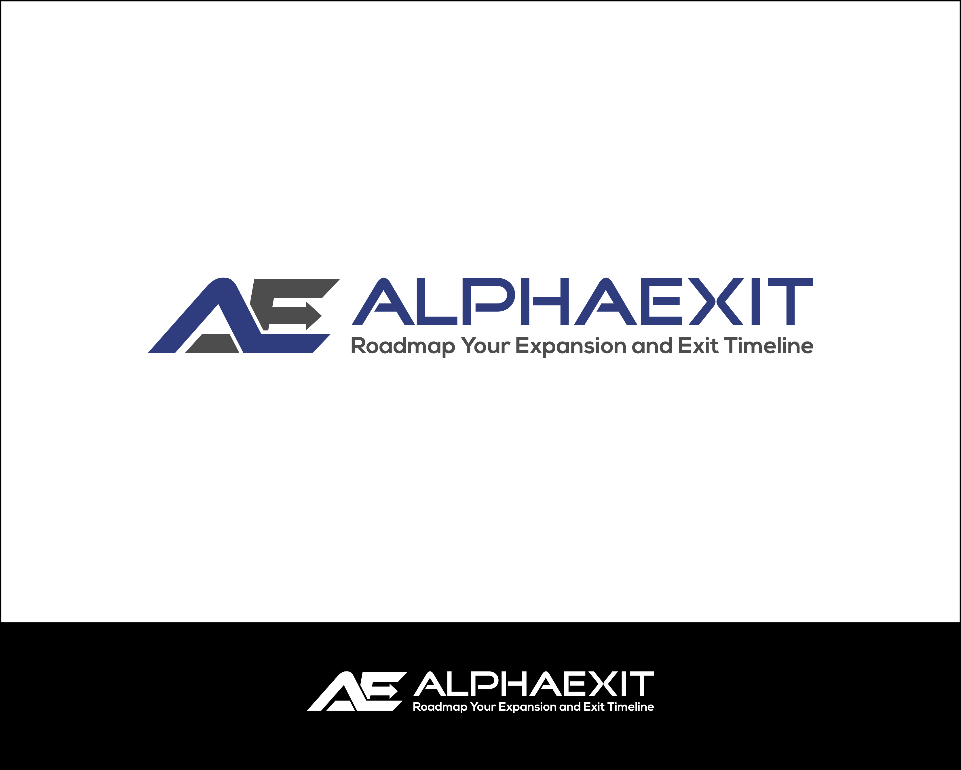 Logo Design entry 1693143 submitted by armanks to the Logo Design for AlphaExit - Roadmap Your Expansion and Exit Timeline run by kpoulsen@agentx.com