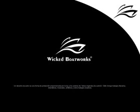 Logo Design Entry 1698608 submitted by SaifySyed to the contest for Wicked Boatworks run by WickedBoats