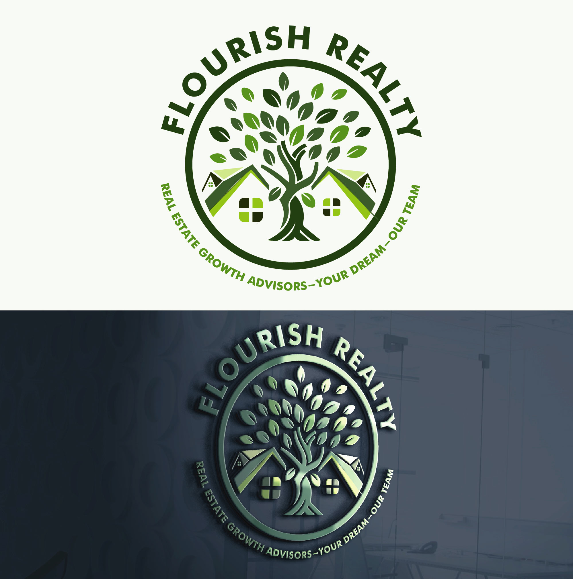 Logo Design entry 1704514 submitted by morearts to the Logo Design for Flourish Realty run by TACAMPBE 