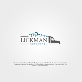 Logo Design entry 1708127 submitted by mikz051 to the Logo Design for Lickman Truck Wash run by Zack958