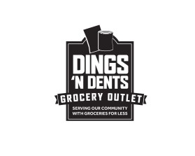 Logo Design entry 1708213 submitted by T2T to the Logo Design for Dings 'N Dents Grocery Outlet run by ckrk07