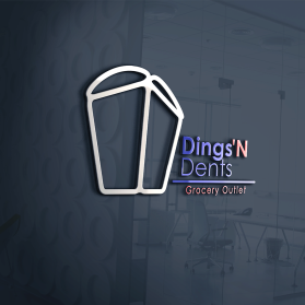 Logo Design Entry 1708235 submitted by Ternak Design to the contest for Dings 'N Dents Grocery Outlet run by ckrk07