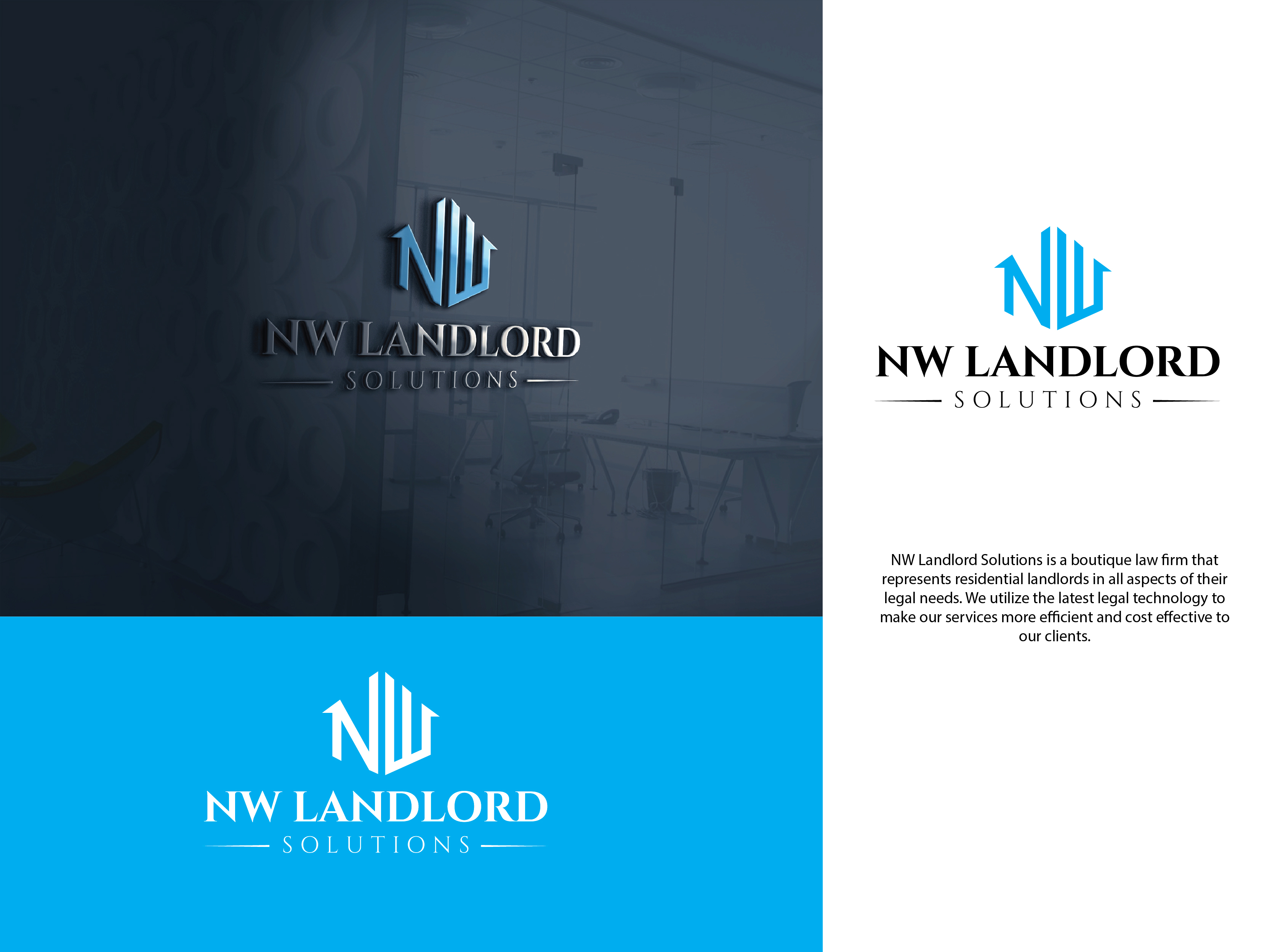 Logo Design entry 1713531 submitted by CreativeBang to the Logo Design for NW Landlord Solutions run by Posner Law Office