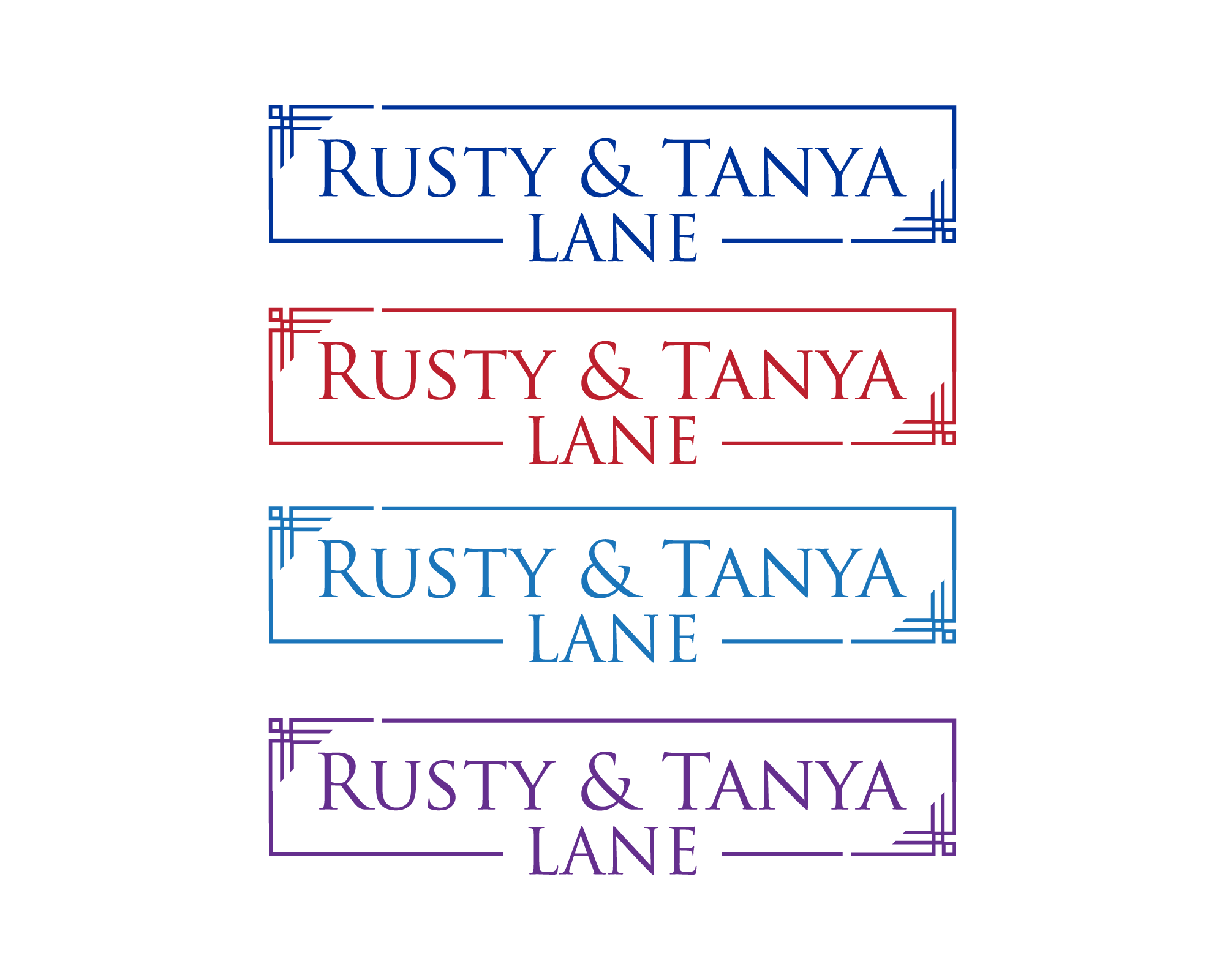 Logo Design entry 1715631 submitted by dsdezign to the Logo Design for Rusty and Tanya Lane run by Rustylane82872