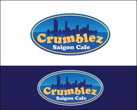 Graphic Design entry 1716631 submitted by andrelopesdesigner to the Graphic Design for "Crumblez"  tagline is "Saigon Cafe" run by lightbulbthinh