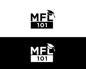 Logo Design Entry 1723390 submitted by icefoxx to the contest for MyFinancialLife101.com is mfl101.com (both registered): Wanting mfl and 101 stacked on top of each other with a graduation cap hangning off the upper righ hand corner of block where the 'l' or 'L' is located run by icurtise