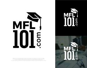 Logo Design entry 1723410 submitted by logo037 to the Logo Design for MyFinancialLife101.com is mfl101.com (both registered): Wanting mfl and 101 stacked on top of each other with a graduation cap hangning off the upper righ hand corner of block where the 'l' or 'L' is located run by icurtise