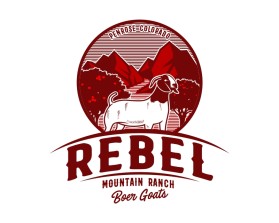 Logo Design entry 1726500 submitted by fancy to the Logo Design for Rebel Mountain Ranch Boer Goats run by brandonsher