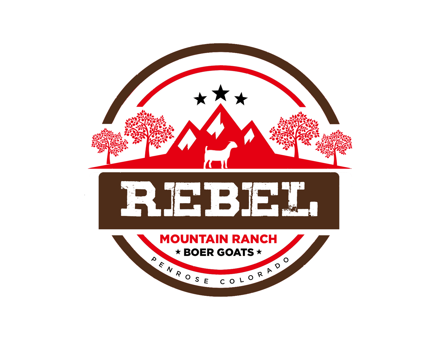 Logo Design entry 1726522 submitted by magimon to the Logo Design for Rebel Mountain Ranch Boer Goats run by brandonsher