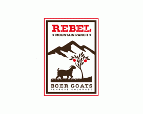 Logo Design entry 1726526 submitted by fancy to the Logo Design for Rebel Mountain Ranch Boer Goats run by brandonsher
