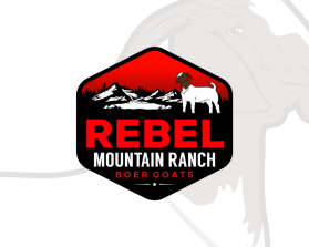 Logo Design entry 1726531 submitted by max01 to the Logo Design for Rebel Mountain Ranch Boer Goats run by brandonsher