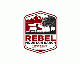 Logo Design entry 1726611 submitted by magimon to the Logo Design for Rebel Mountain Ranch Boer Goats run by brandonsher