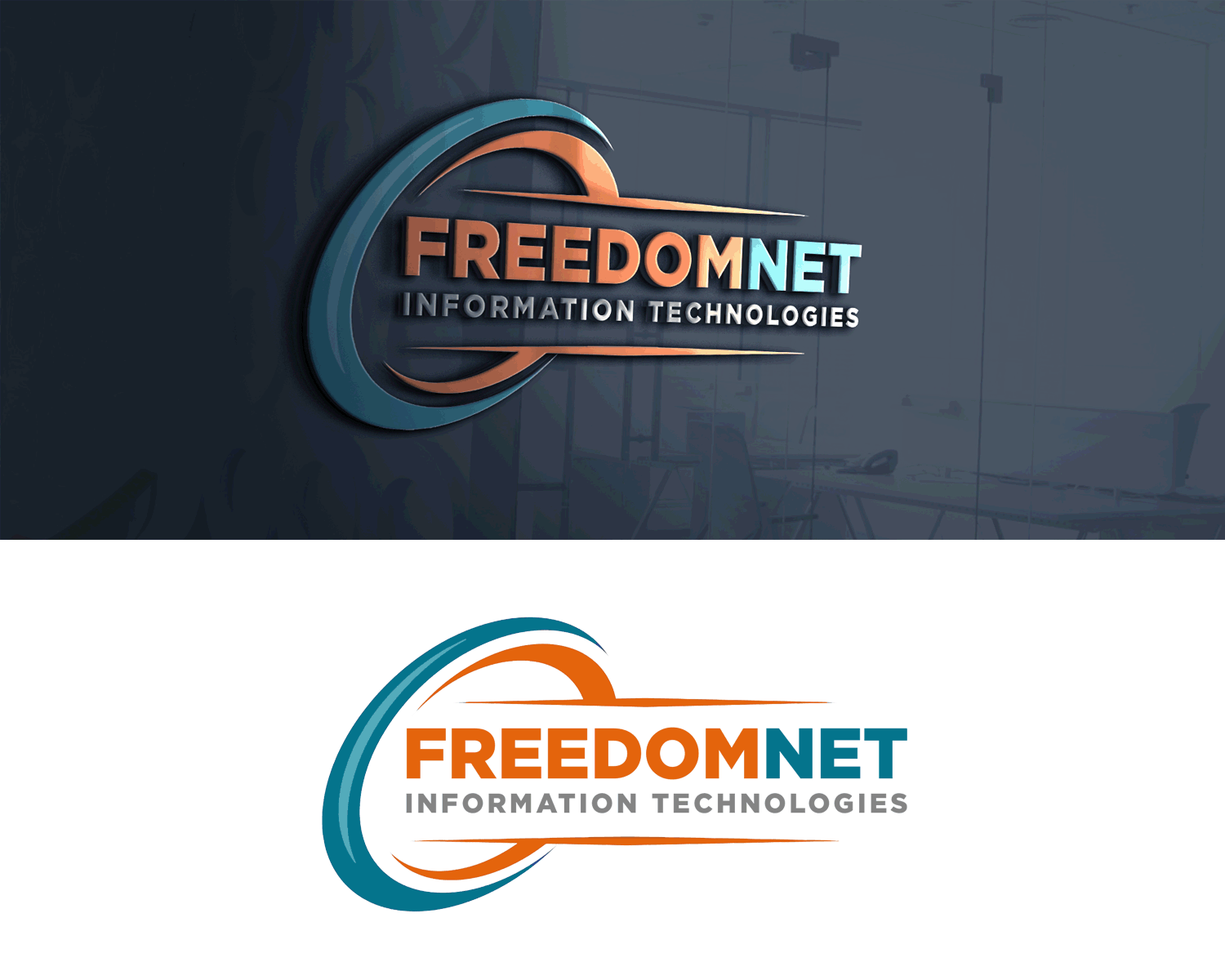 Logo Design entry 1726754 submitted by magimon to the Logo Design for FreedomNet information Technologies  run by pame6234