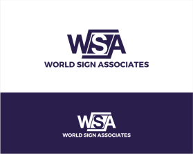 Logo Design entry 1728613 submitted by Mrs. DC to the Logo Design for World Sign Associates run by wsanetwork