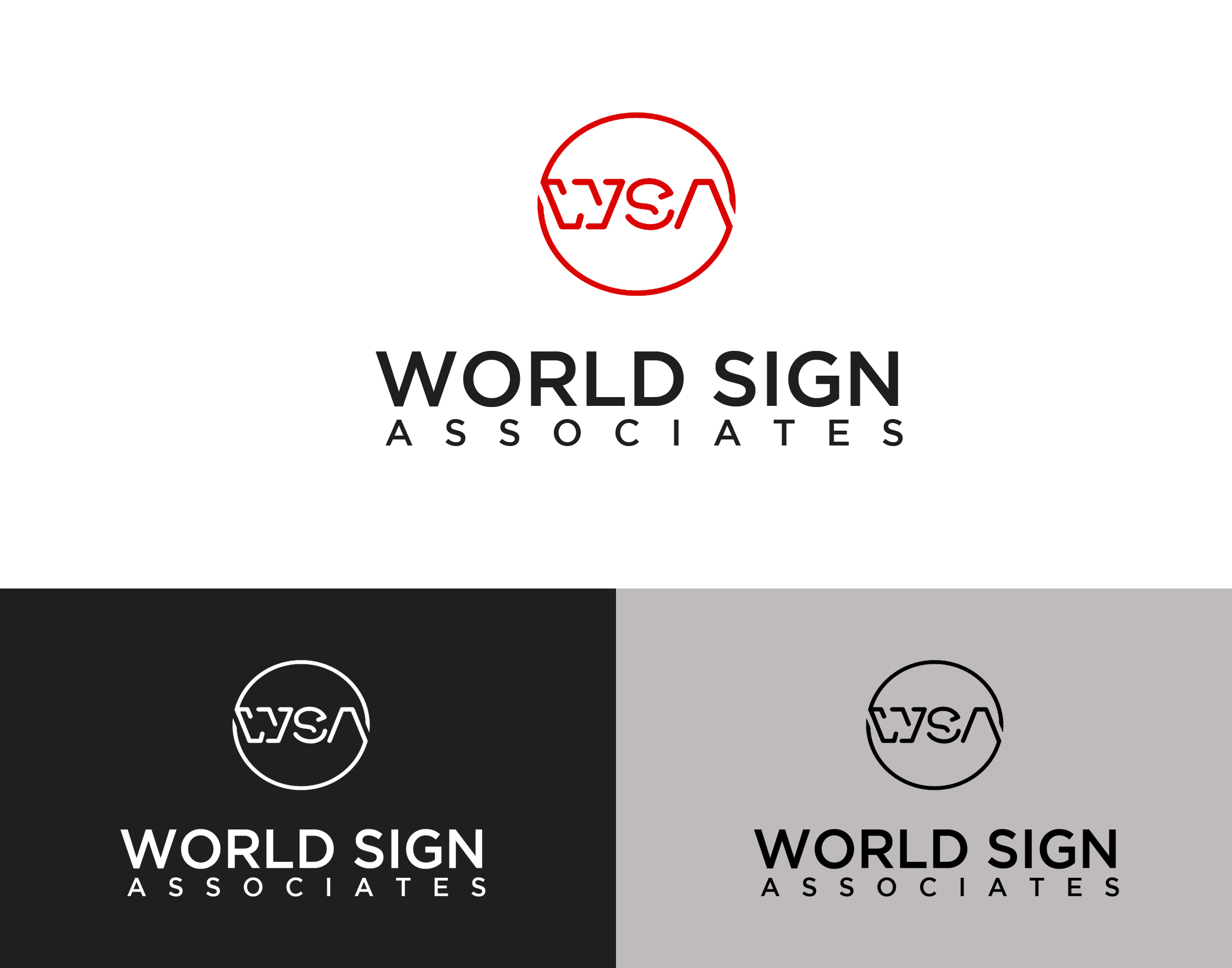 Logo Design entry 1728729 submitted by fancy to the Logo Design for World Sign Associates run by wsanetwork