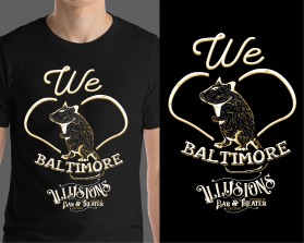 T-Shirt Design entry 1740067 submitted by beekitty7 to the T-Shirt Design for Illusions Magic Bar & Theater run by IllusionsMagicBar