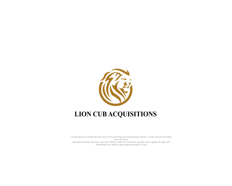 Logo Design entry 1742278 submitted by SATRI to the Logo Design for Lion Cub Acquisitions run by Lioncub2