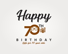 Logo Design Entry 1749372 submitted by Lest_2004 to the contest for Happy 70th Birthday  run by AllabouttheBeesNees