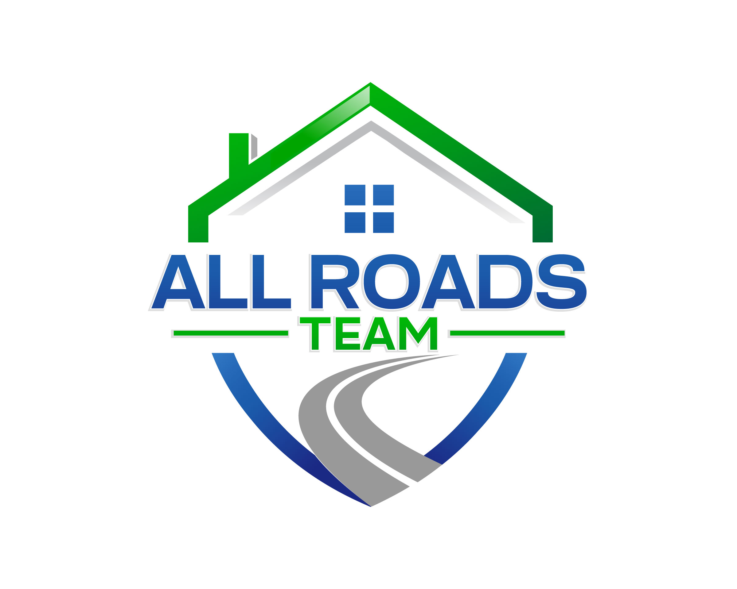 Logo Design entry 1737333 submitted by kreativeGURU to the Logo Design for All Roads Team run by cfish07